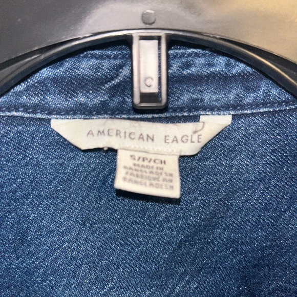 American Eagle Outfitters Blue Denim Top - Picture 3 of 3